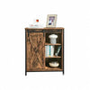 Industrial Style Storage Cabinet Slim Cupboard Unit Small Sideboard Vintage Wood