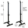 Gym Squat Rack Stands Adjustable Barbell Heavy Duty Weight Bench Support Stand