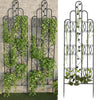 2x Strong Rustproof Garden Trellis Metal Plants Climbing Trellis Rack Grid Panel