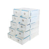 10 Foldable Clear Plastic Home Shoe Boxes Drawer Stackable Storage Organiser Box