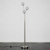 Modern Floor Lamp Light 3 Way Brushed Chrome Lighting Wire Globe Shades LED Bulb