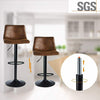 2X PU Leather Bar Stools Adjustable Height Chair Kitchen Stool Swivel Barstool