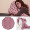 Luxury Chunky Warm Knitted Thick Blanket Hands Bulky Knit Throw Sofa Bed Cover