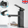 Modern Bathroom Basin Taps Mixer Tap Single Lever Mono Brass Tap Black Faucet