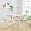 Wooden Folding Dining Table Drop Leaf Extending Space Saving Kitchen Furniture