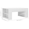 Coffee Table Chipboard living Room Office Beside End Side High Gloss White