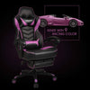 Executive Racing Gaming Chair Swivel Office Ergonomic Computer Recliner Purple