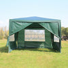 3X3M Garden Up Metal Marquee Gazebo Wedding Canopy Heavy Duty Party Tent 4 Sides