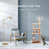 Cat Tree Activity Center Kitten Climbing Tower Grey Scratching Post Plush Basket