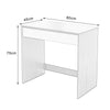 Simple Budget Computer Desk Wooden Small Table With Sliding Drawer Tray