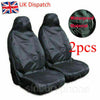 2x Universal Car Back Rear Seat Cover Black Protector Waterproof Washable Covers