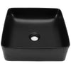 Matte Black Bathroom Basin Sink Ceramic Bowl Vanity Counter Top Cloakroom