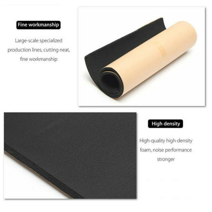 2m 10mm Thick Roll Car Sound Proofing Noise Heat Insulation Foam Self Adhesive