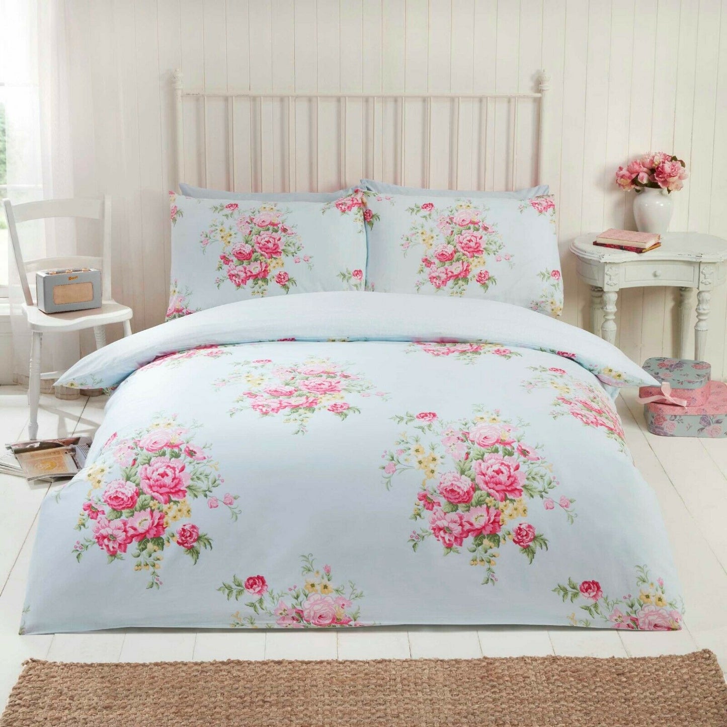 THERMAL 100% BRUSHED COTTON FLANNELETTE QUILT DUVET COVER BED SET COSY WARM SOFT