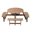 Garden Patio Pub Picnic Wooden Table & Chair Set Outdoor Restaurant Party Bench