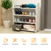 3/4/7 Tier Shoes Storage Cabinet White Door Organiser Shelf Rack Stand Unit New