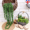 Artificial Hanging Plant Fake Vine Ivy Succulents String of Pearls Home Decor UK