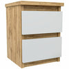 Bedside Cabinet Table Nightstand 30 x 30 x 40cm 2 Drawers Modern Design