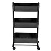 3 Tier Slim Kitchen Storage Trolley Cart Rack Shelf Fruit Basket Rolling Wheel