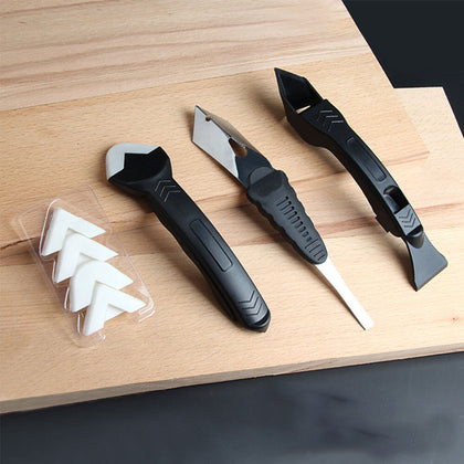 Silicone Scraper Caulking Grouting Sealant Finishing Cleaning Remover Tool Kit