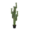5FT/150cm Tall Artificial Cactus with Pot Realistic Tropical Plant Premium Green