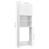 Bathroom Cabinet Chipboard Cupboard Rack Storage Shelf High Gloss White