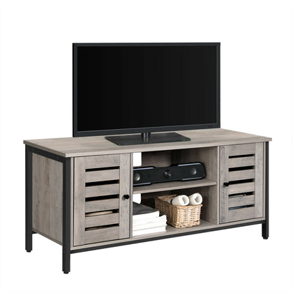 TV Stand TV Console Unit with Shelves Cabinet with Storage Louvred Doors LTV43MB
