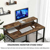 107cm Small Computer Desk Corner PC Desktop Table Office Home Workstation Laptop