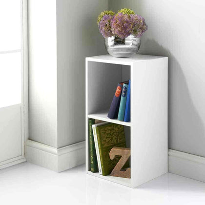 2 Cube Shelving Unit Plenty of Space To Store Books & Magazines Side Table
