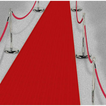 15ft Hollywood Party VIP Red Carpet Floor Runner Prom Birthday Prop Decoration
