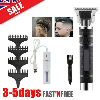 Wireless Hair Clipper Electric Portable Pro T-outliner Cordless Trimmer Tool