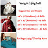 DIY New Chunky Wool Yarn Super Soft Bulky Arm Knitting Rove Crocheting 250g UK