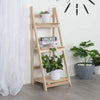 3Tier Wooden Ladder Folding Book Shelf Stand Plant Flower Display Shelving Rack