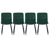 Retro Velvet Accent Desk Chair Dining Chairs Lounge Dressing Bedroom Home Office
