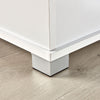 Ottoman Storage Chest White Toy Chest Bedding or Blanket Box Large Wooden New