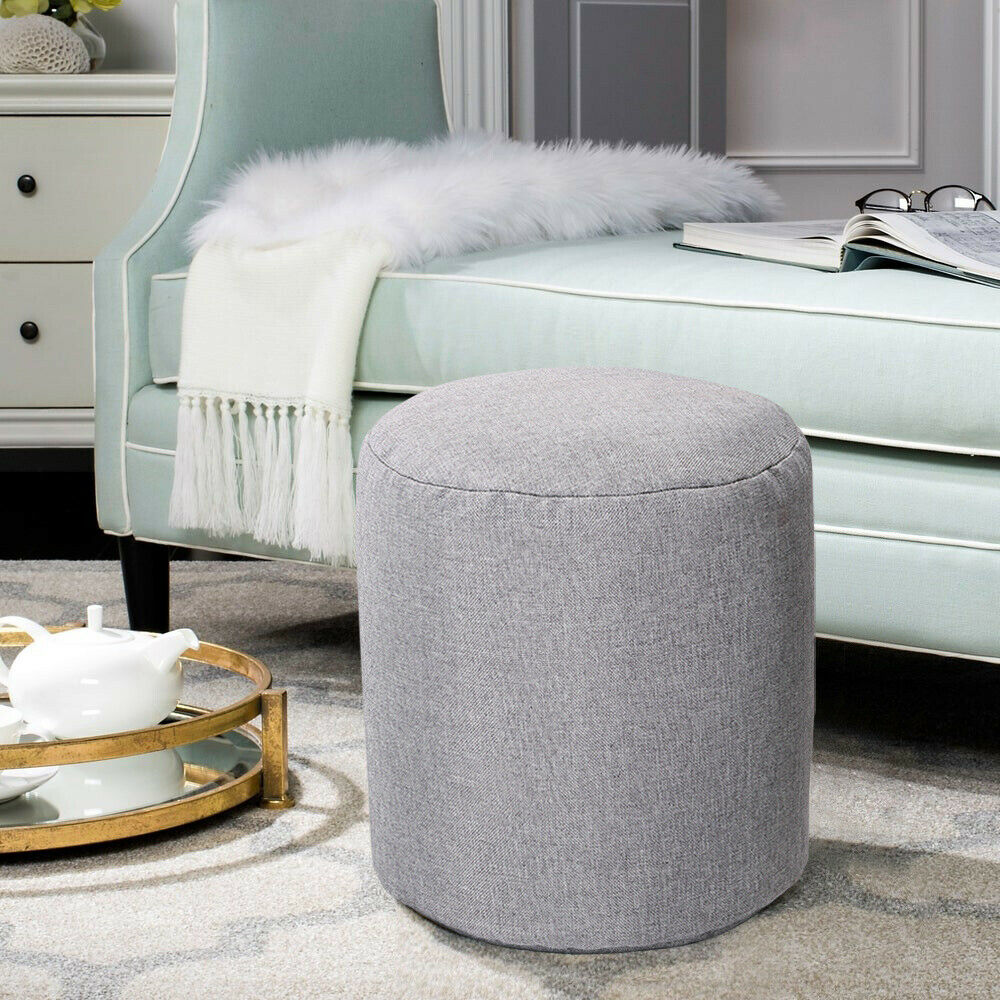 Round ottoman deals for bedroom