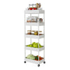 Narrow Slim Kitchen Storage Trolley Fruit Vegetable Gap Rack Basket Shelf Cart