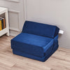 Single Double Fold Out Chair Z Bed Futon Couch Sleepover Guest Mattress Washable
