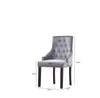 2pcs Accent Knocker Velvet Soft Fabric Dining Chairs Studded Padded Armchairs UK