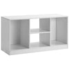 White 43 in TV Stand Cabinet with 2 Doors and Shelves Sideboard for Living Room