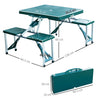 Outsunny Folding Portable Camping Picnic Table Stools Set Outdoor Garden Chairs