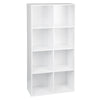 4 Tier Bookcase MDF Shelving Unit Storage Book Shelf Wooden for Living Room