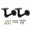 2/4Pcs Pipe Shelf Brackets Industrial Iron Rustic Wall Floating Shelves Supports