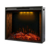 1.8KW Electric Fireplace 30'' Log Burning LED Flame Effect Standing Fan Heater