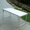 4FT Folding Camping Table Aluminium Picnic Portable Adjustable Garden Party BBQ
