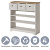 SHOES STORAGE RACK SHELF SIDE CABINET ORGANIZER WITH 3 DRAWERS HALLWAY FURNITURE