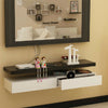 One 100x30cm Black Matt Wall Floating Shelves Storage Bookcase Display DIY Home