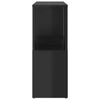 vidaXL Book Cabinet High Gloss Black 60x24x63 cm Chipboard Set