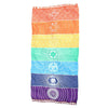 UK Rainbow Chakra Tapestry Towel Yoga Mat Sunscreen Shawl Wall Hanging Blanket