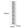 Cube 6 Tier Tall Wood Bookcase Shelf Shelving Display Storage Unit 180cm